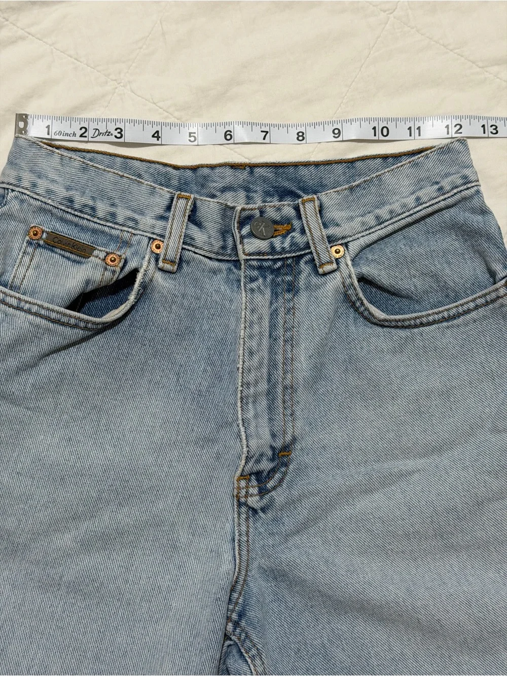 Calvin Klein Light Blue Denim Women's Shorts